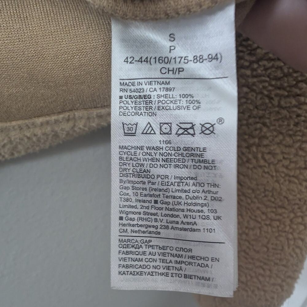 GAP Sherpa Jacket Full Zip Coat - Picture 4 of 5